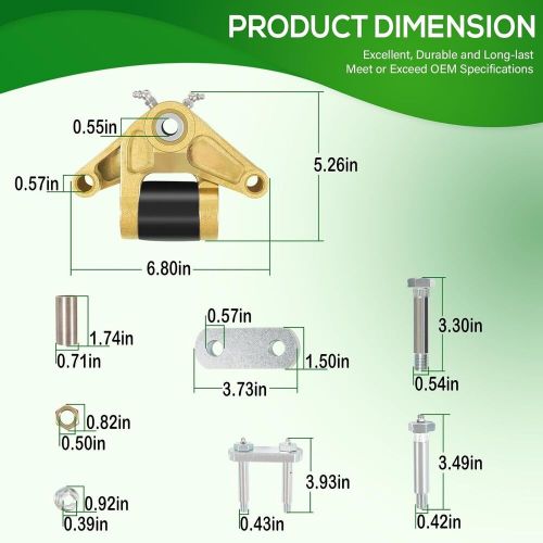 K71-652-00 complete tandem kit fits dexter e-z flex tandem trailer suspension