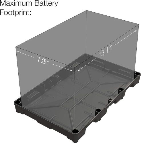 Noco bt27s group 27 heavy-duty battery tray for marine rv camper and trailer ...