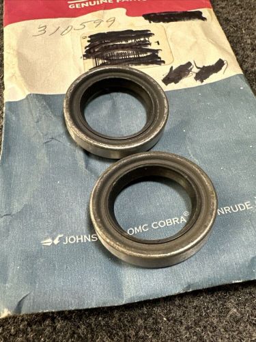 Qty2 omc johnson evinrude 310599 prop shaft seals genuine oem