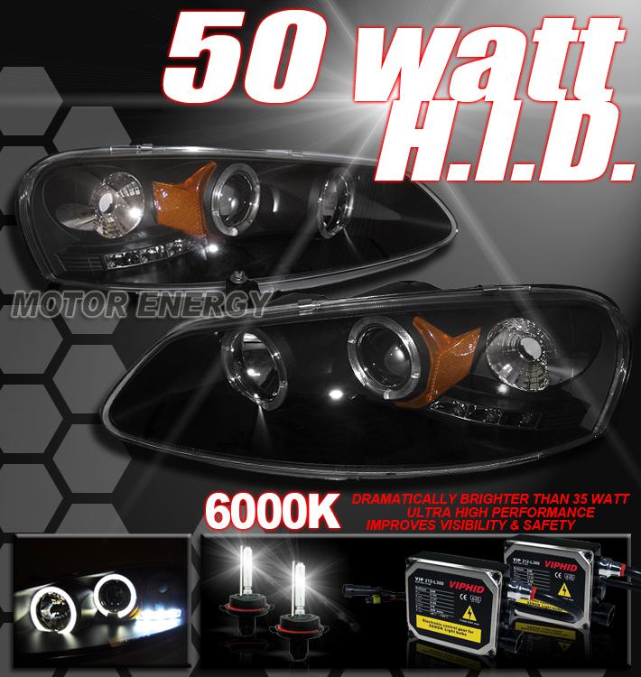 01 02 03 sebring 4dr halo projector headlights+50w hid