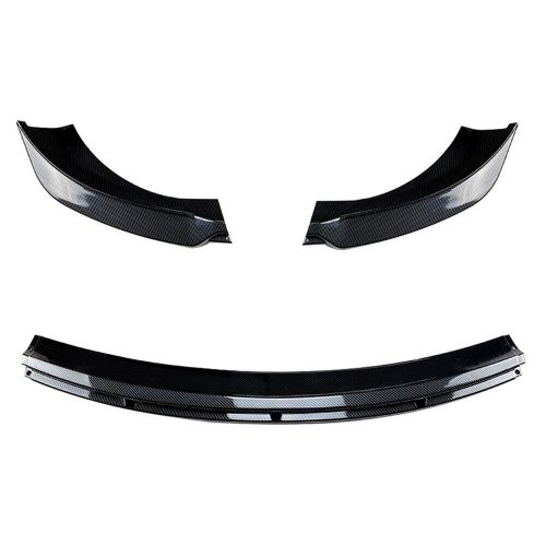 Car front bumper lip chin spoiler splitter for tesla model 3 2017-2021 18 19