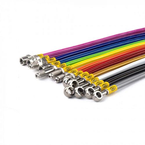 Hel performance braided brake lines for volkswagen golf mk6 2.0 r (from 12/2009)