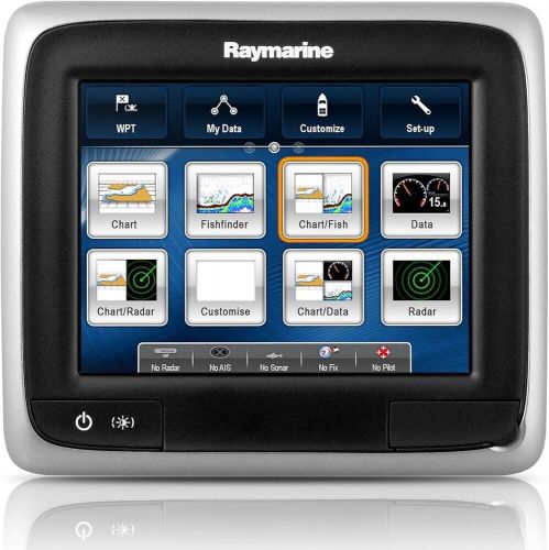 Raymarine a67 touchscreen mfd  chartplotter gps / fishfinder / radar e70077