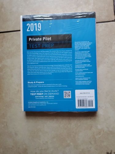 Test prep 2019 bundle: private pilot isbn: 978-1-61954-680-6 asa tpb-pvt-19