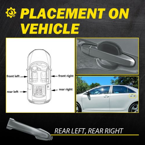 For 2012 2013-2017 toyota camry gray rear left rear right outside door handle