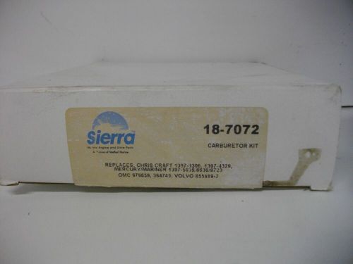 Sierra marine 18-7072 carburetor repair kit rochester 4mc 4mv 979659 855889