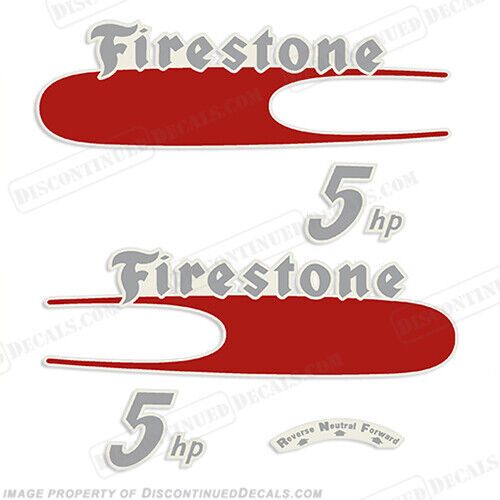 Fits firestone 1957 5hp outboard motor engine decal kit