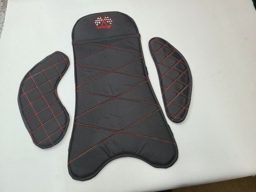 Go kart seat pad flat track dirt racing go kart size extra small red seat pad