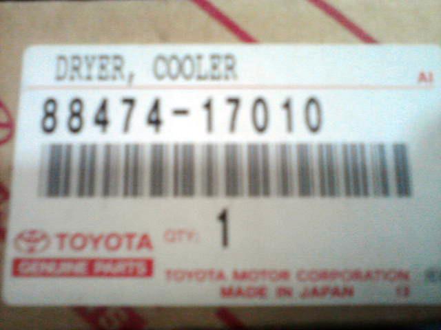 Toyota scion lexus cooler dryer 88474-17010 oem drier accumulator