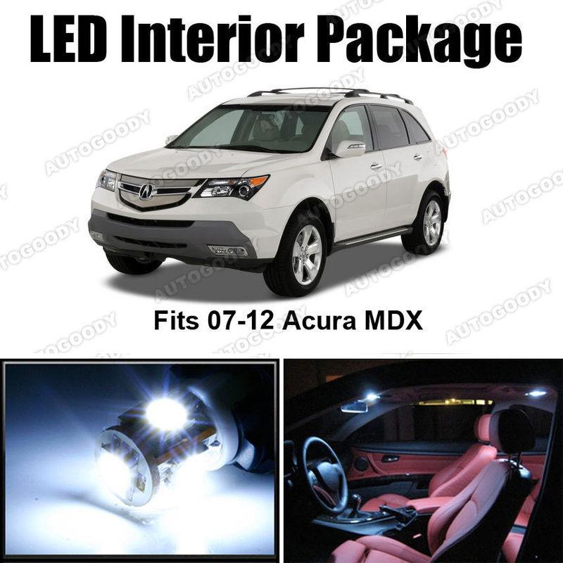 9 x white led lights interior package deal acura mdx