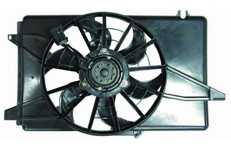 Ac condenser radiator cooling fan assembly 94-95 ford taurus mercury sable 3.0l