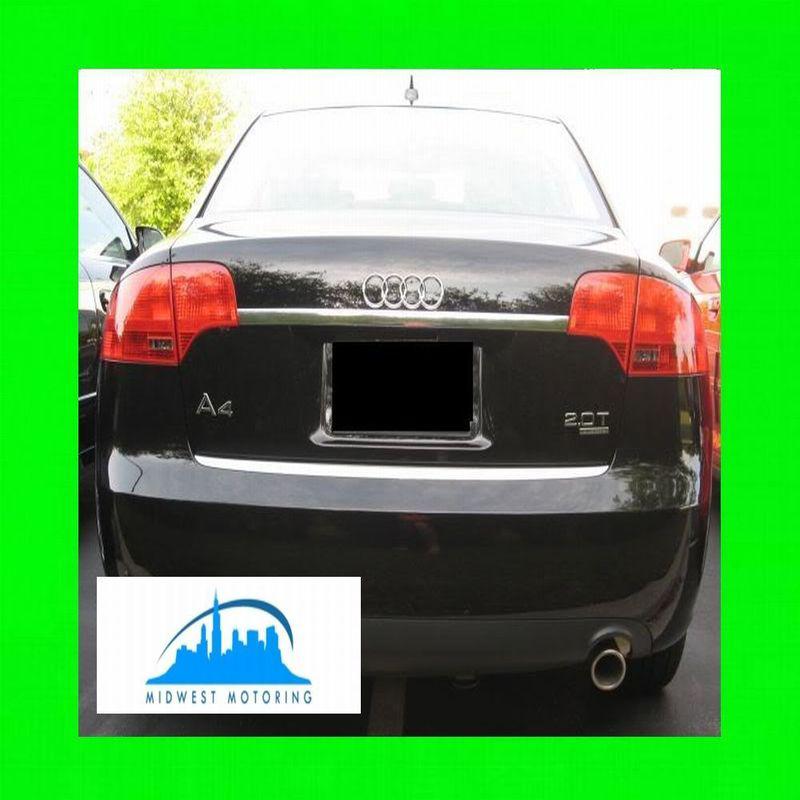 2005.5-2008 audi a4 precut chrome trunk trim molding w/5yr warranty