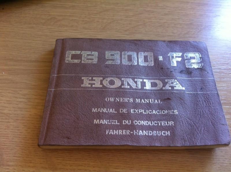 Honda cb900 cb 900 f2 dohc good used original owners manual handbook