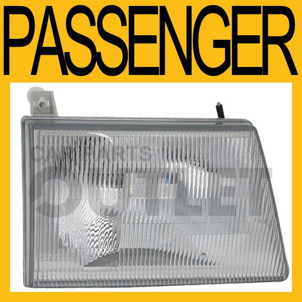 92-96 ford e series van e150 e250 e350 right head light lamp composite type new