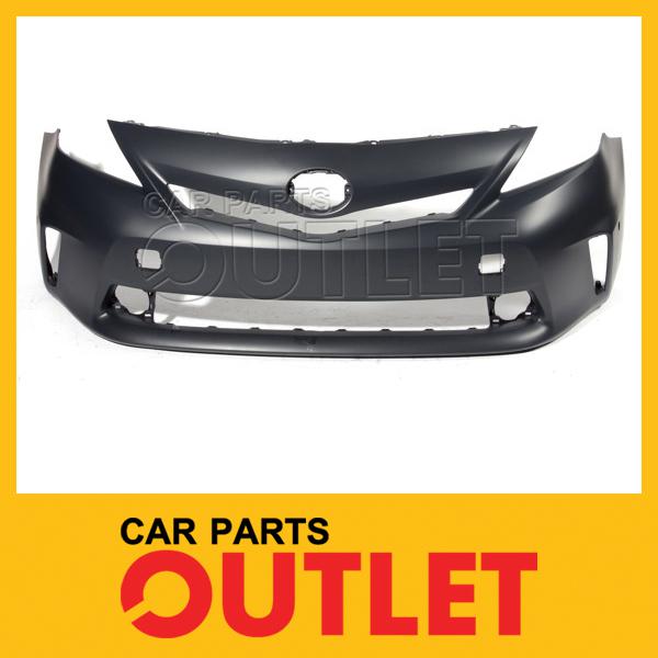 2012-2013 toyota prius v front bumper cover to1000387 primered pcs holes wo led