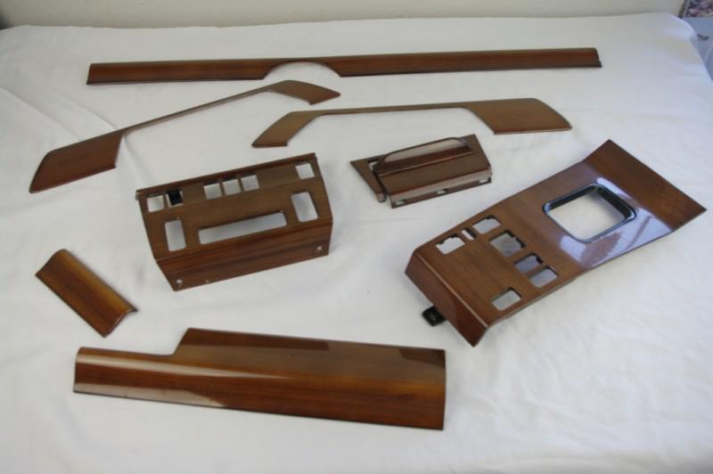 Mercedes-benz w124 zebrano wood 8 pieces compleat trim set 300e 400e 300c