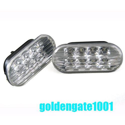 For vw 1998-2004 passat b5 b5.5 white clear side marker light led bulb