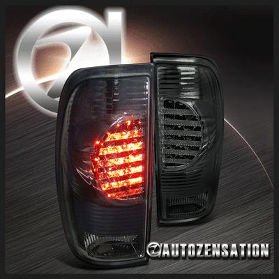 97-03 ford f150 f250 styleside smoke led tail lights rear brake lamps