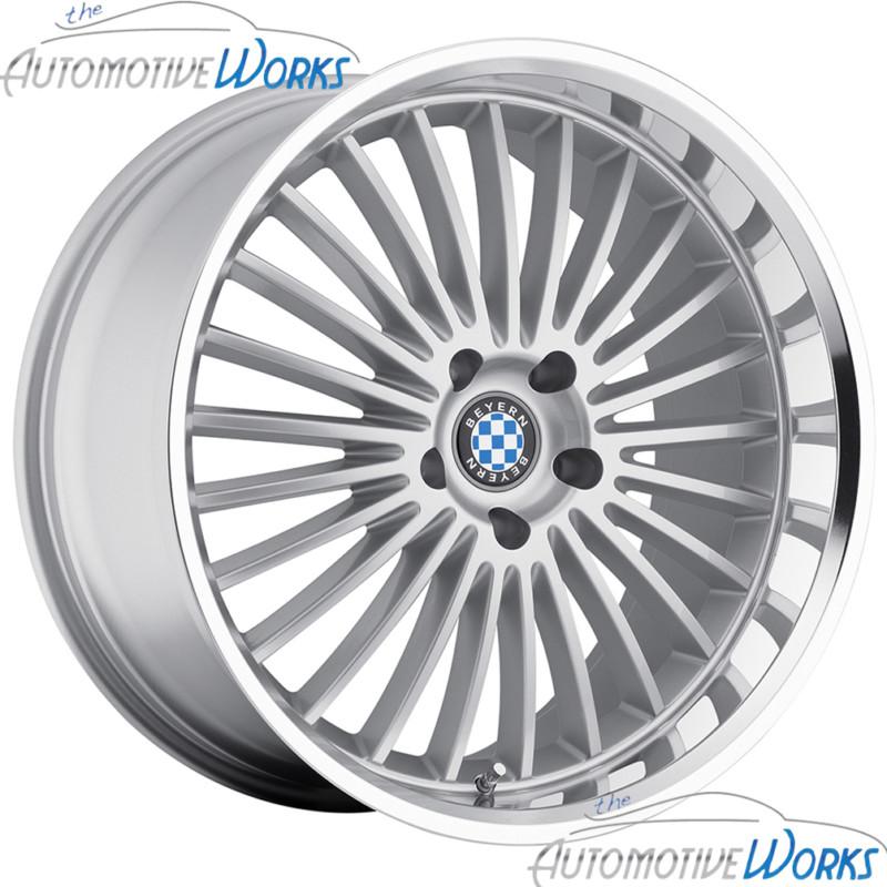 20x8.5 beyern multi 5x120 +40mm silver mirror rims wheels inch 20"