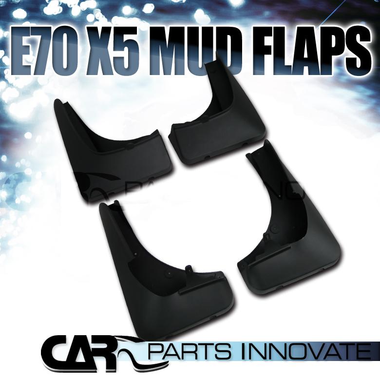 2007-2013 bmw e70 x5 abs front & rear mud flaps splash guards