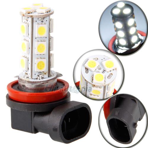 2x new 18 smd h11 car automotive light headlight fog led bulb white