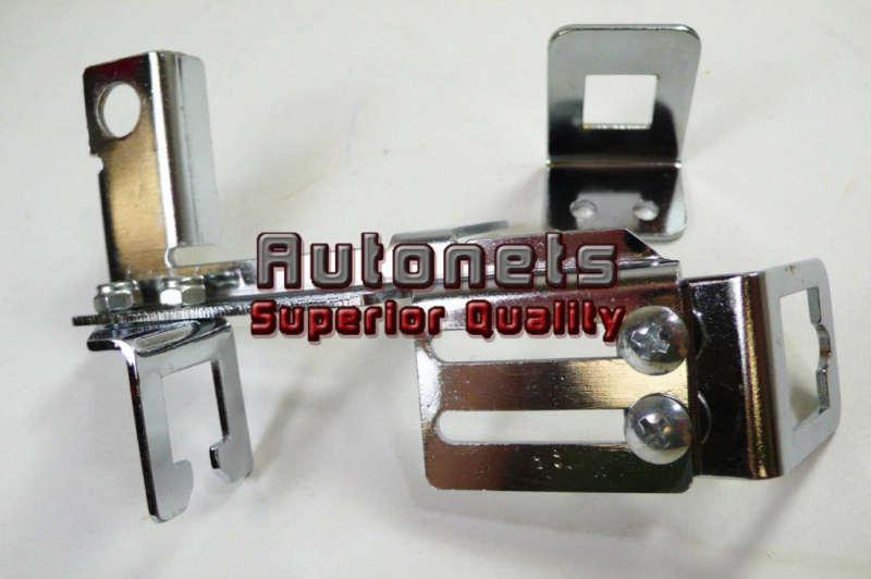 Chrome steel auto holley afb carburetor mounted linkage bracket carb hot rat rod