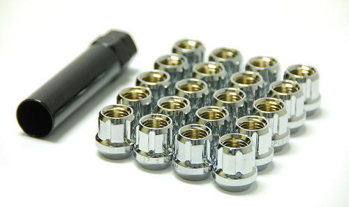 Muteki open ended lug nuts chrome 12 x 1.25 31885c