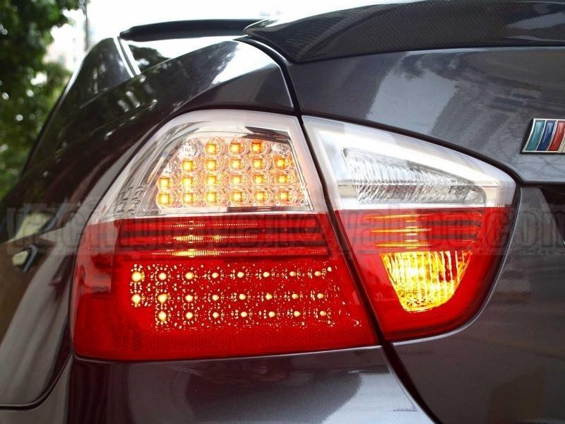 Bmw 05-08 e90 3-series 320i 323i sedan led rear lamps tail lights