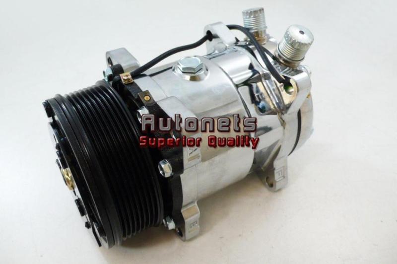 Chromed aluminum sanden 508 ac 12v air compressor serpentine pulley