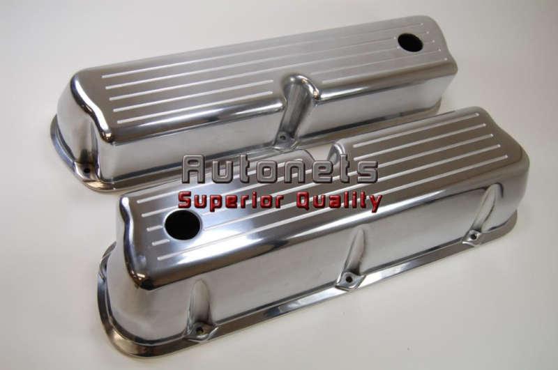 Polished aluminum ford 289 302 351w & 5.0l valve cover ball milled small block