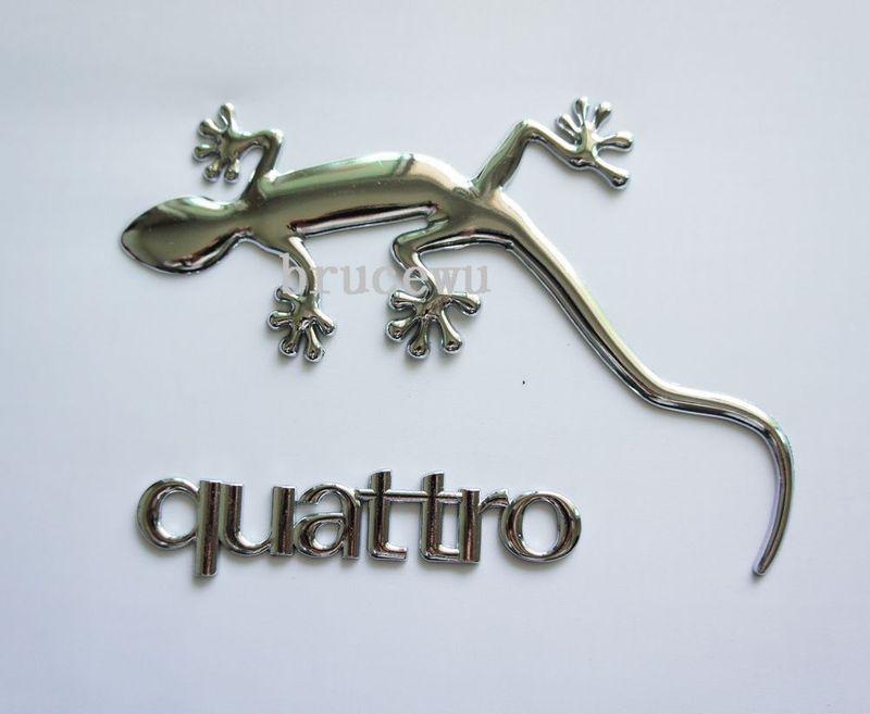 3d metal gecko with letter badge emble chrome car truck auto sticker decal big 