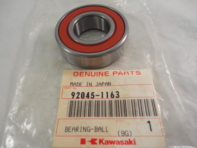 Nos  kawasaki  ball bearing - rear axle  klf300 bayou 1986 1987    92045-1163