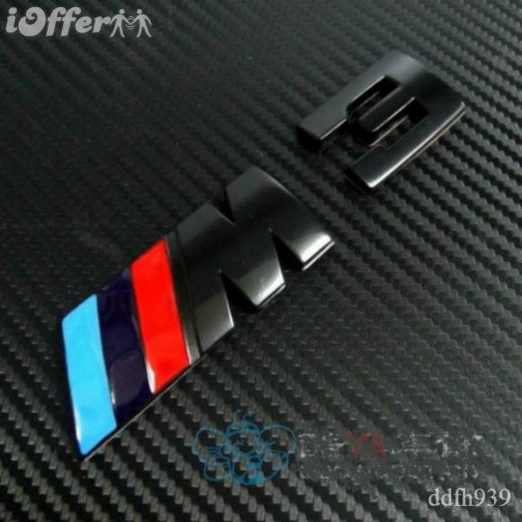 Car metal badge emblem ///m m3 320 325 330 e36 e46 e92 3d logo red blue black 