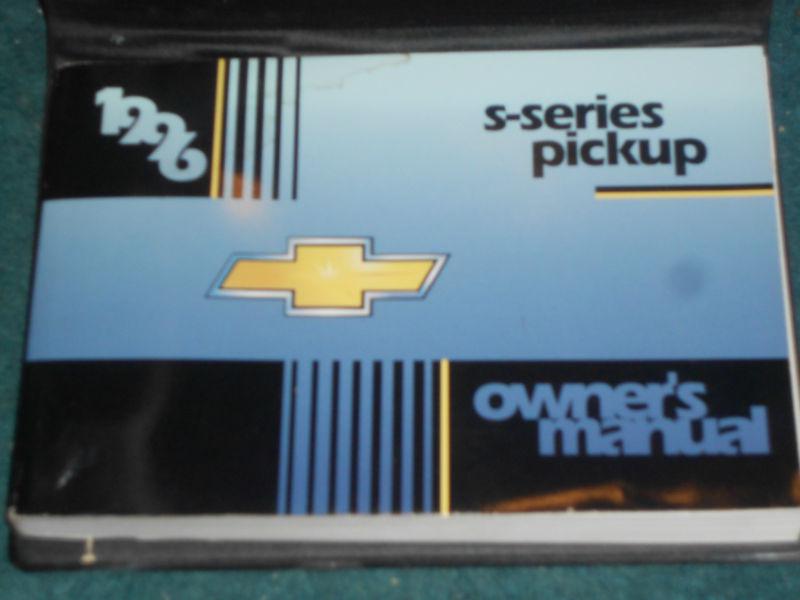 1996 chevrolet s10 pickup owner's manual / original s-10 guide!!