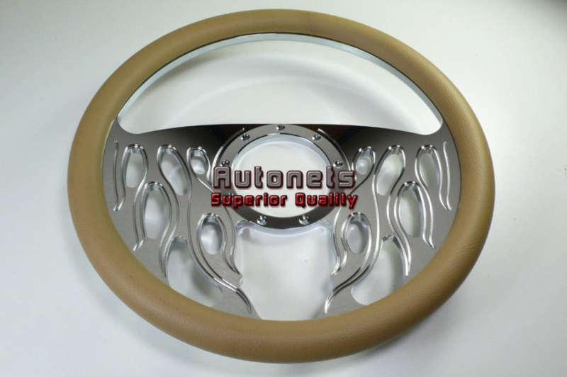 Begie half flame chevy gm buick pontiac aluminum steering wheel