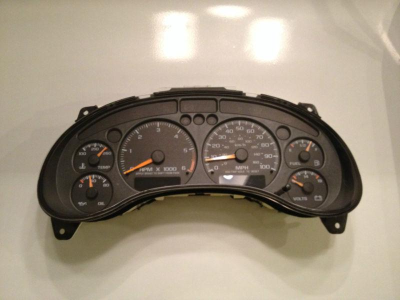 2000-2002 chevrolet blazer gmc jimmy/sonoma instrument cluster speedometer