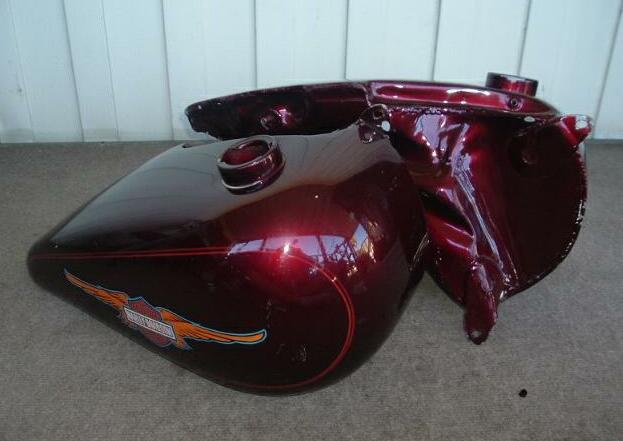 Harley davidson fatbob shovelhead motorcycle twin metal 5 gal fuel gas tanks