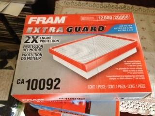 Fram air filter  