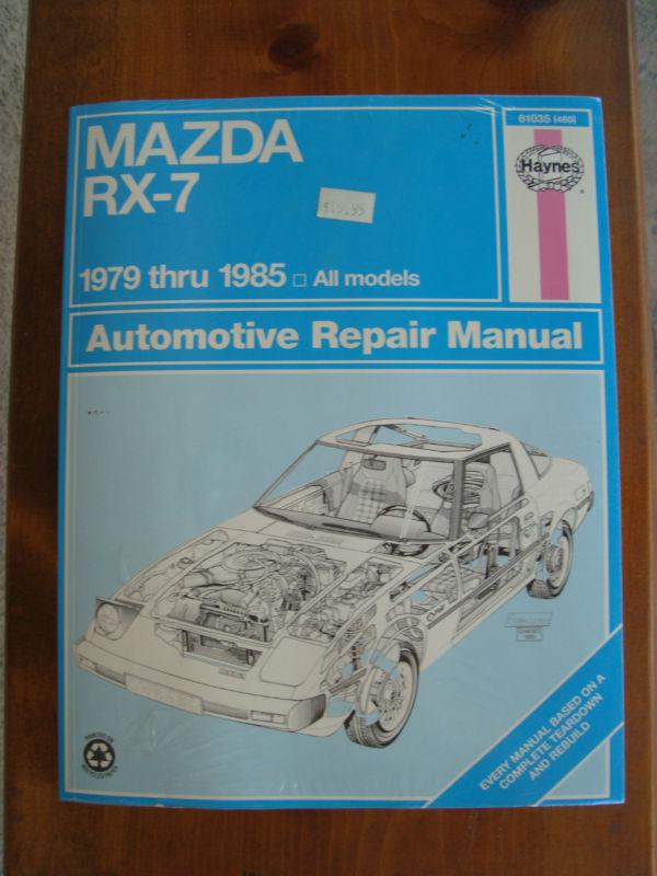 New sealed 1979-1985 mazda rx-7 repair service manual by haynes