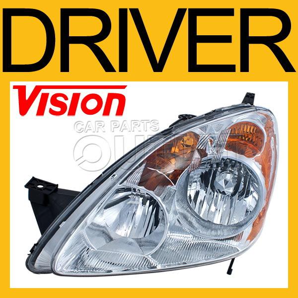 05-06 honda jap built crv cr-v head light lamp left assembly new replacement l/h