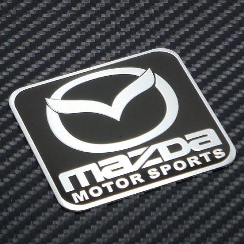 Black metal rear side racing emblem badge sticker for  motor sport 