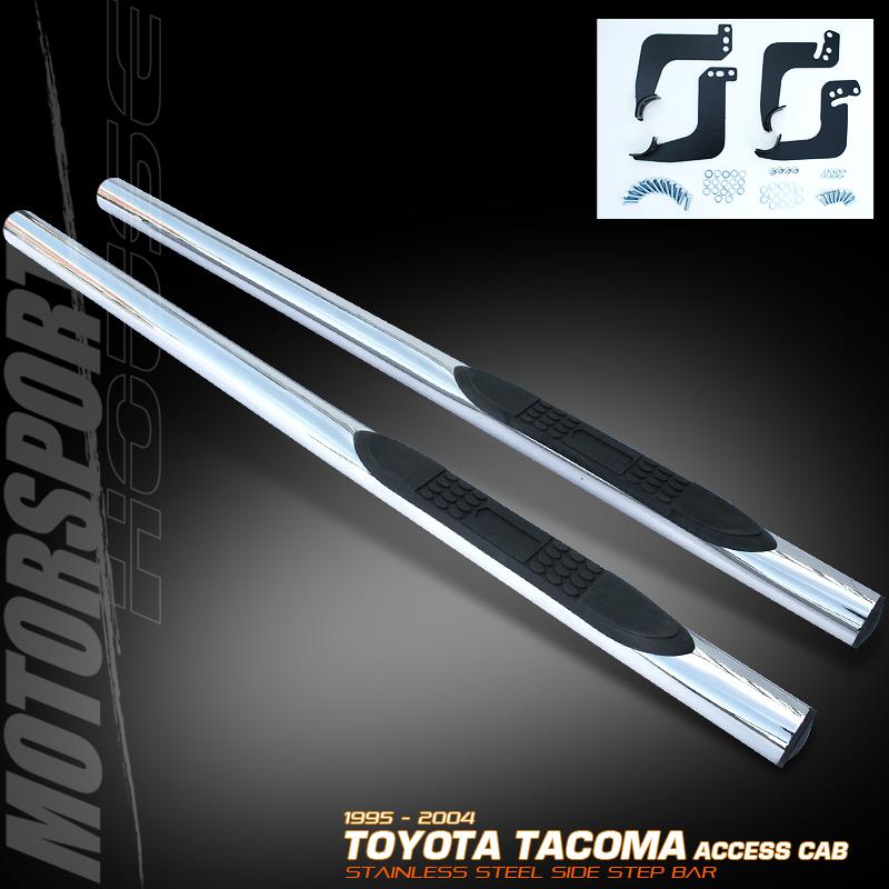 Stainless steel side step bar running board pair pickup 2door assembly new l+r