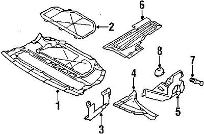 Bmw 51718195374 genuine oem factory original splash shield