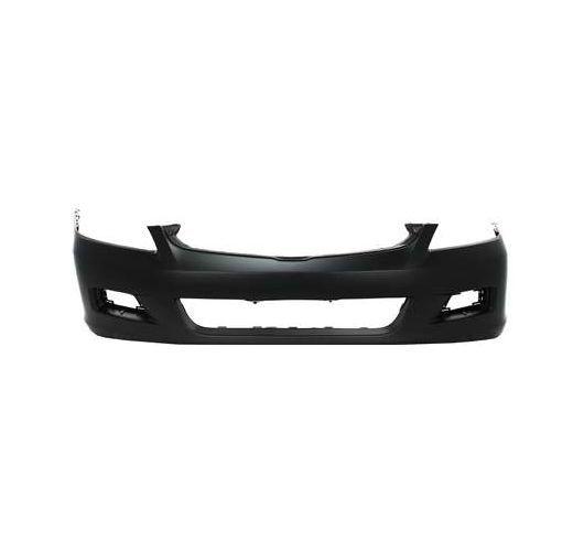 06 07 honda accord sedan f. bumper primered black plastic facial cover usa ex v6