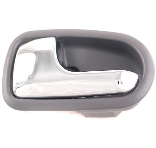 95-03 protege inner interior inside chrome/gray door handle driver side left lh