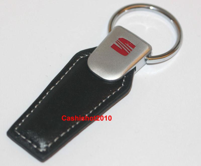 Seat leather pull key chain ring toledo arosa ibiza leon altea toledo cordoba