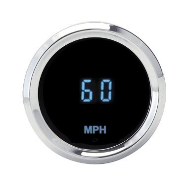 Dakota digital solarix series universal 2-1/16" round mini speedometer slx-01-3