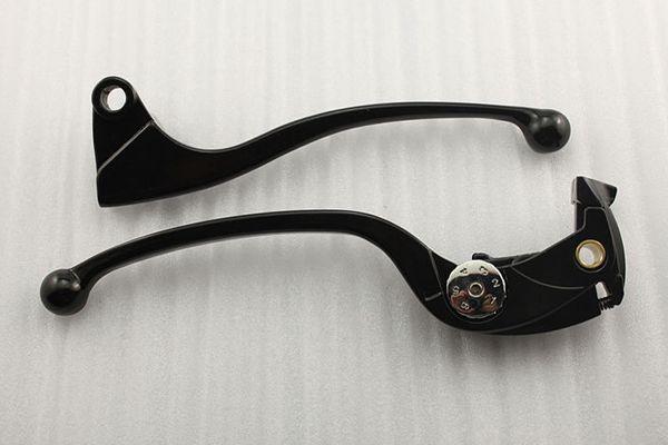 Black aluminum brake clutch levers for kawasaki ninja zx-10r zx10r 2006 2007