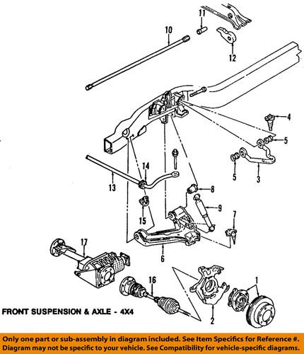 Gm oem 22064854 rear shock absorber/shock absorber