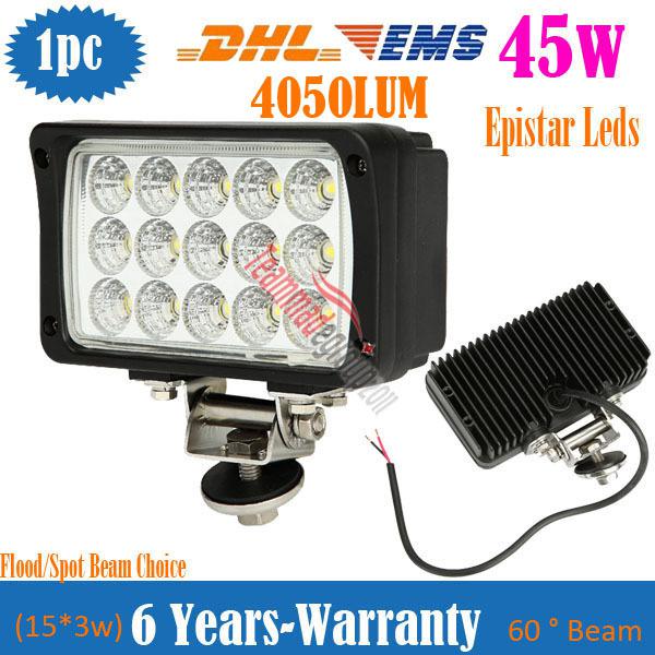 45w led flood spot work light 4050lum offroad 4x4 john deere gator tractor lamp